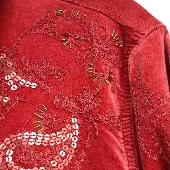 Chico's Velvet Jacket - Picture 3 of 6